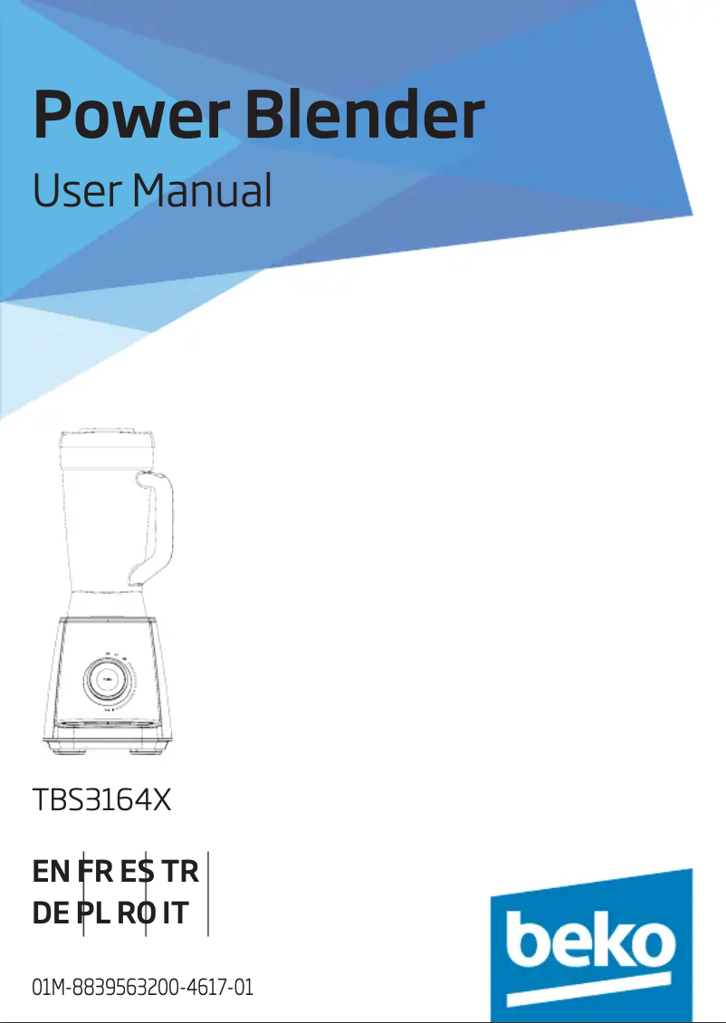 Image de la première page du manuel de l'appareil TBS3164X