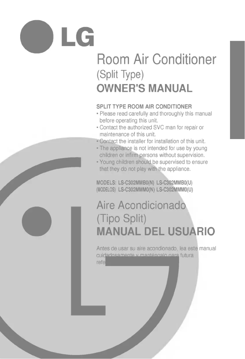 Page 1 de la notice Manuel utilisateur LG LS-C302MMM0