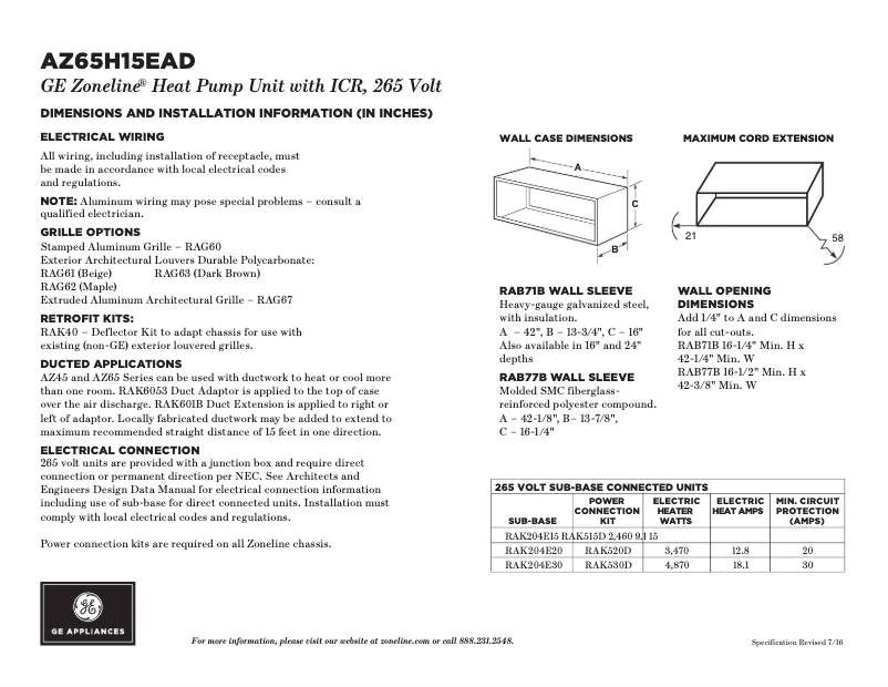 Image de la première page du manuel de l'appareil AZ65H15EAD