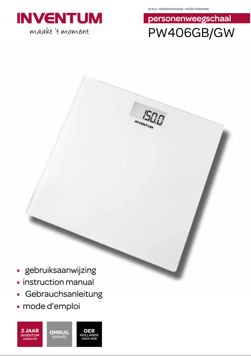 Image de la première page du manuel de l'appareil PW406GB