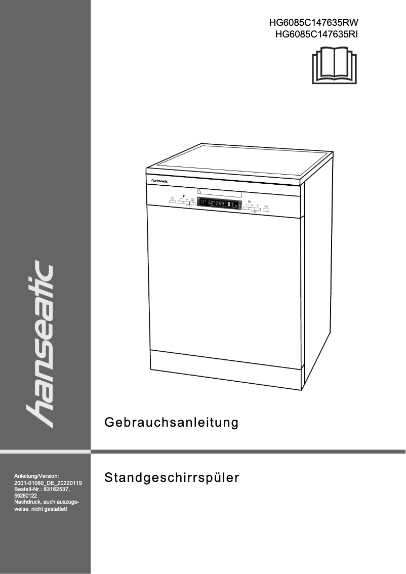 Imagen de la primera página del manual del dispositivo HG6085C147635RW