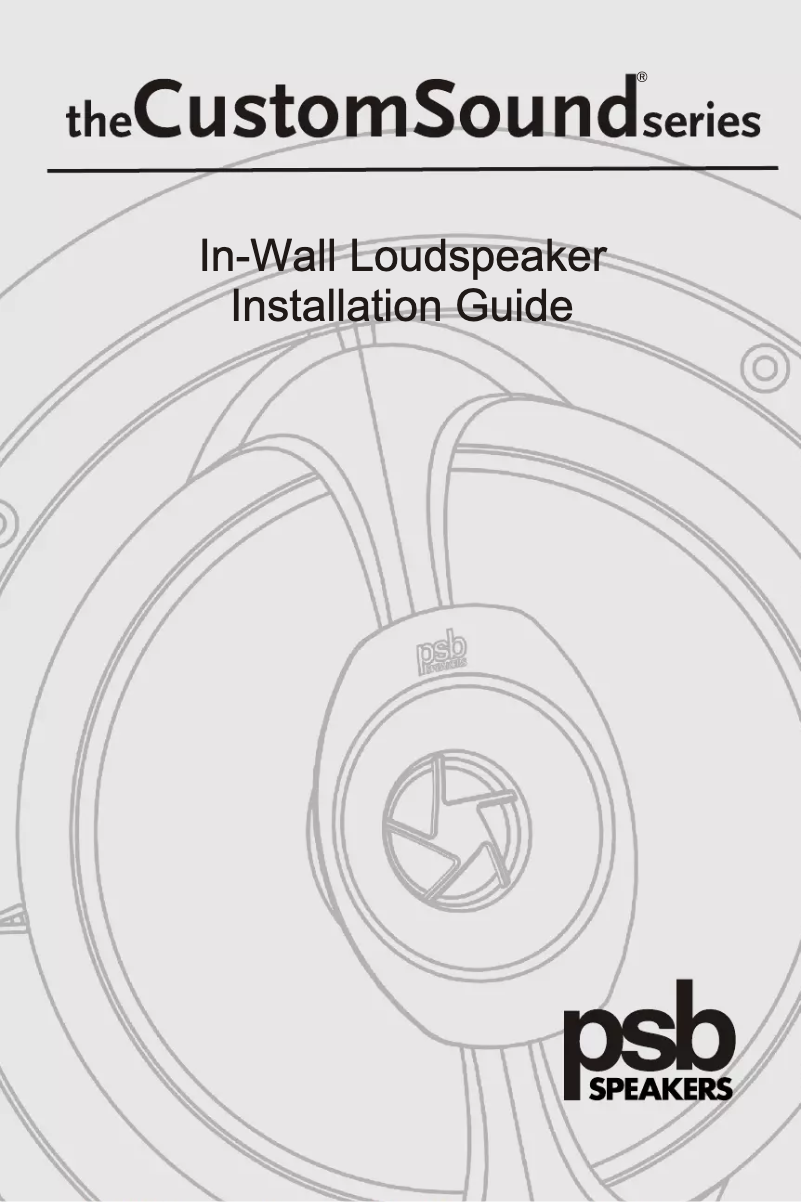 Page 1 de la notice Manuel utilisateur PSB CustomSound CW28