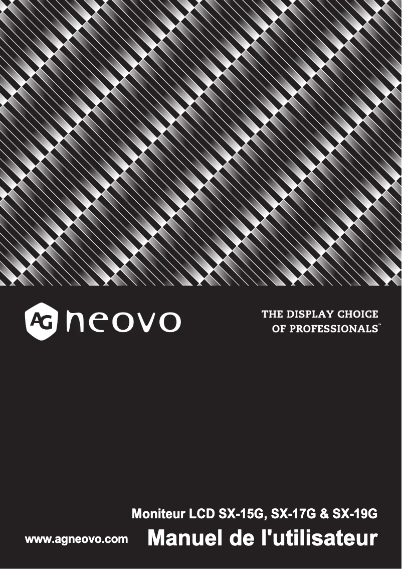 Page 1 de la notice Manuel utilisateur AG Neovo SX-19G
