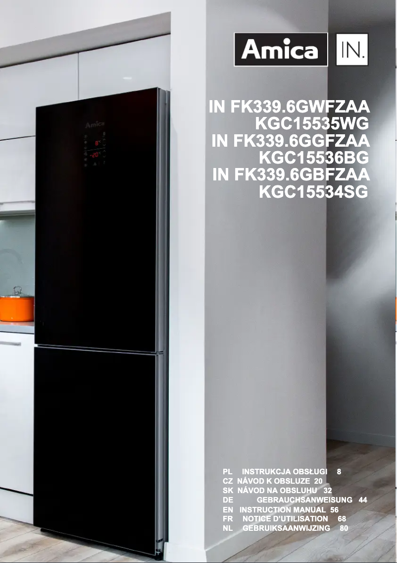 Page 1 de la notice Manuel utilisateur Amica IN FK339.6GGF