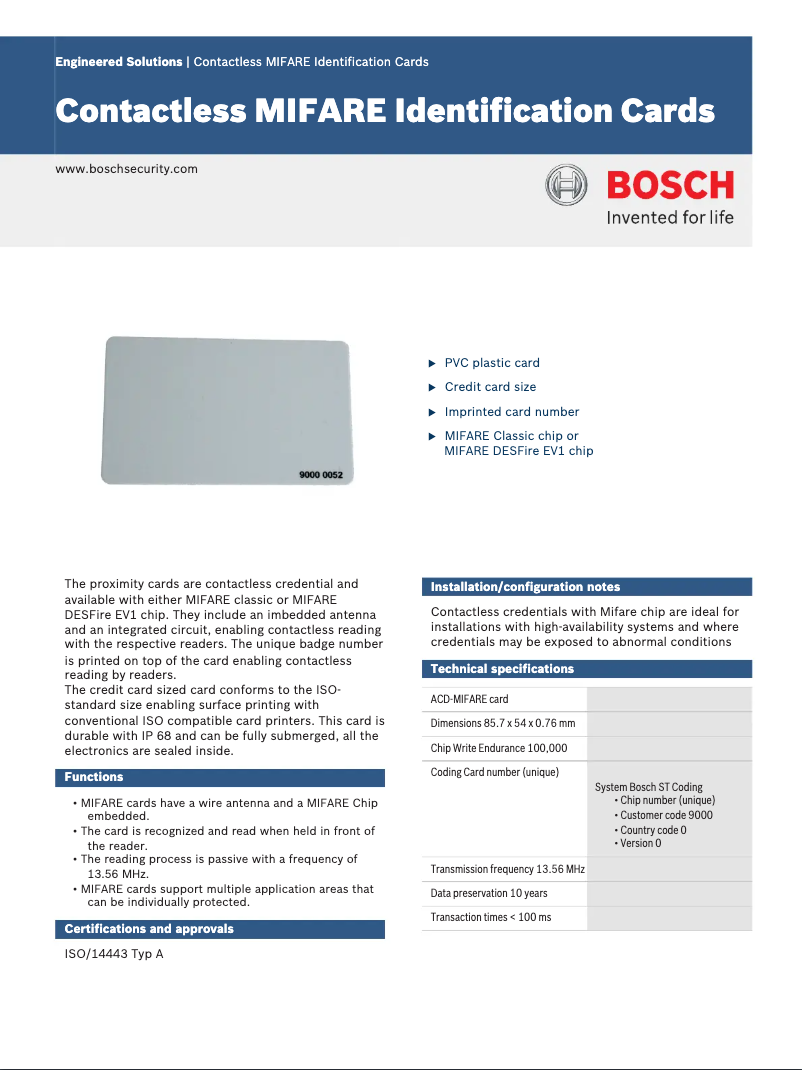 Page 1 de la notice Manuel utilisateur Bosch ACD-MFC-ISO