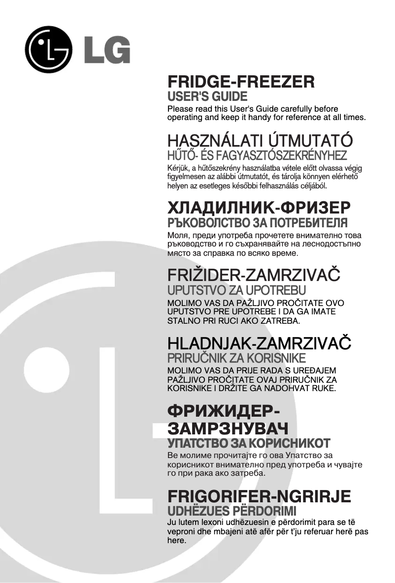 Page 1 de la notice Manuel utilisateur LG GR-F479BKRW