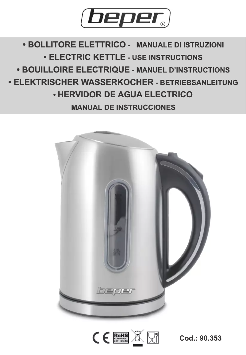 Image de la première page du manuel de l'appareil 90.353