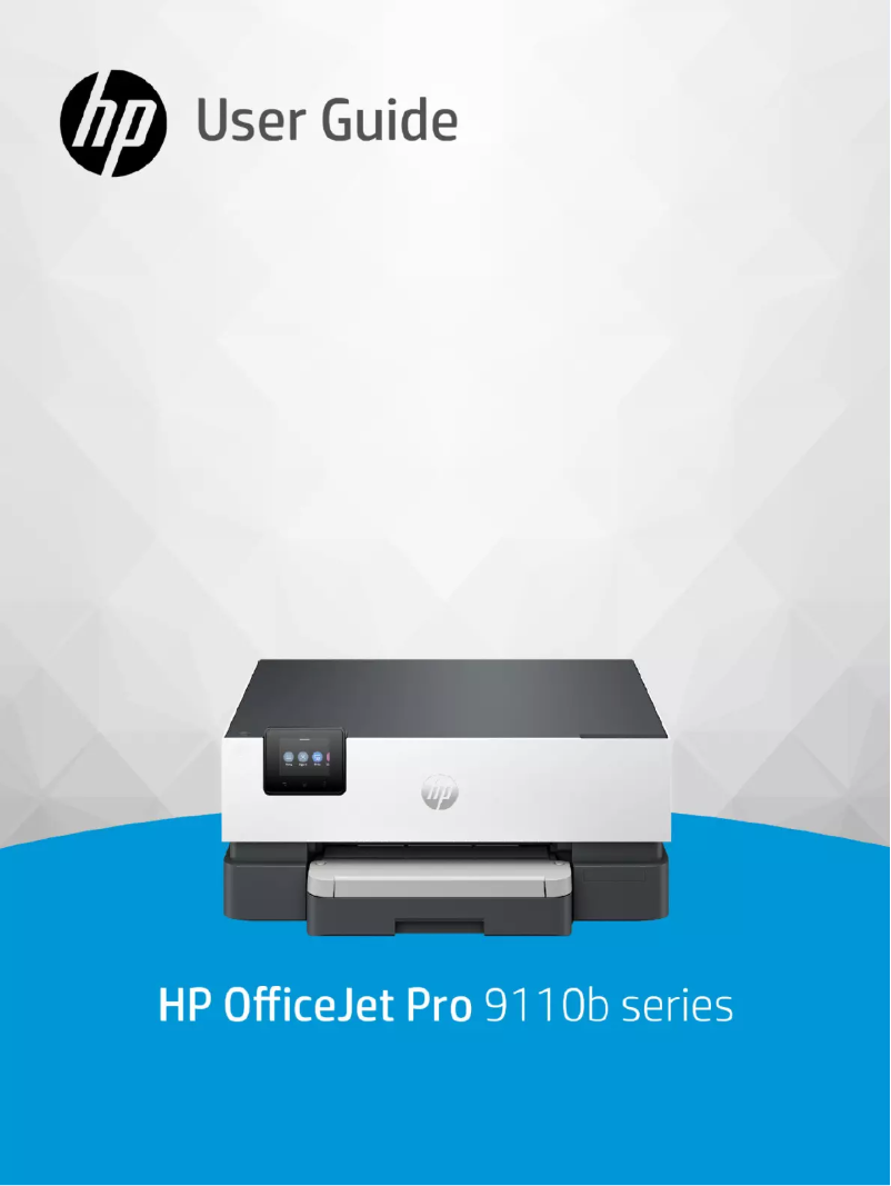 Image de la première page du manuel de l'appareil OfficeJet Pro 9110b