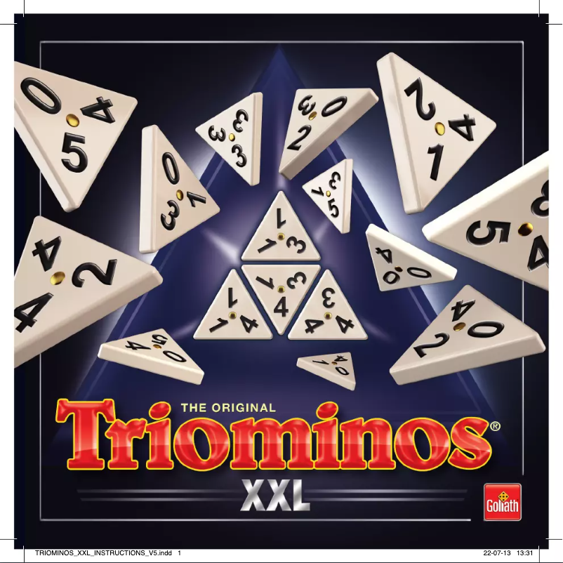Image de la première page du manuel de l'appareil Triominos The Original XXL