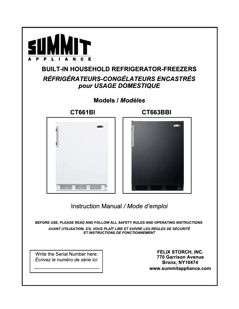 Image de la première page du manuel de l'appareil CT661