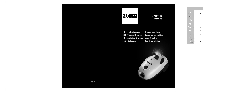 Page n°1 - Manuel utilisateur Zanussi ZAN 4416