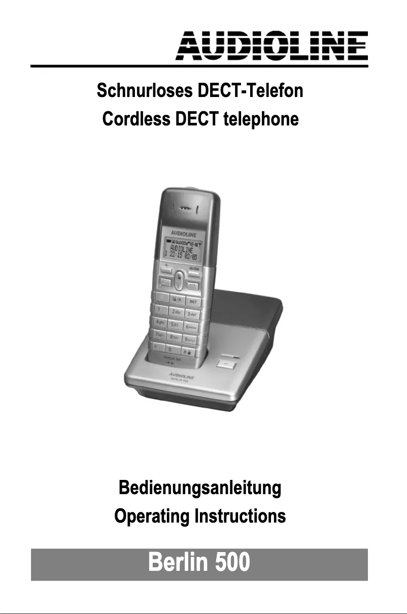 Imagen de la primera página del manual del dispositivo Berlin 500