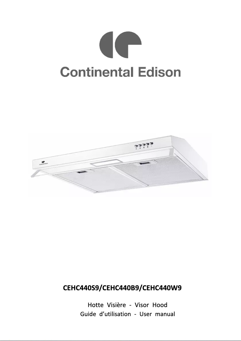 Page 1 de la notice Manuel utilisateur Continental Edison CEHC440W9