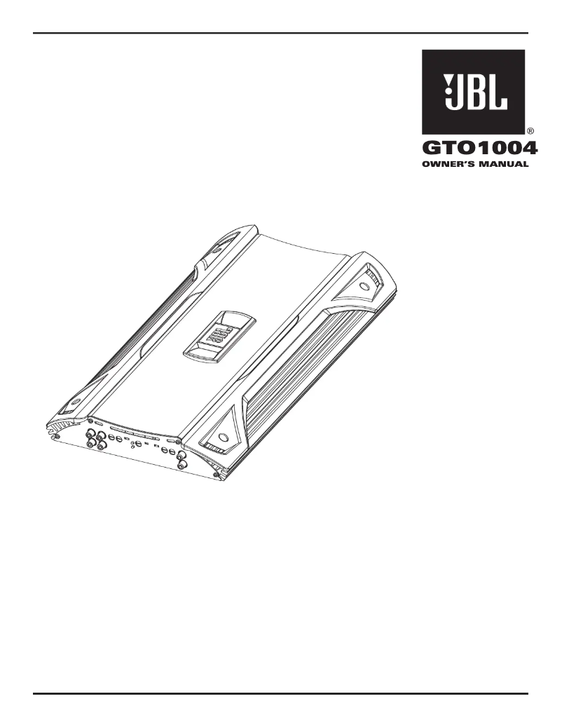 Page n°1 - Manuel utilisateur JBL Grand Touring GTO1004