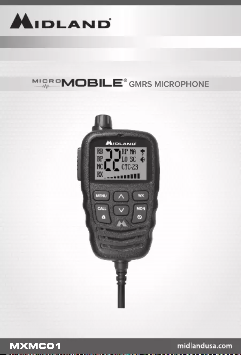 Página 1 del manual Manual de usuario Midland MXMC01