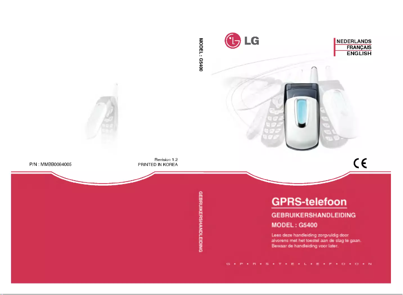 Page n°1 - Manuel utilisateur LG G5400