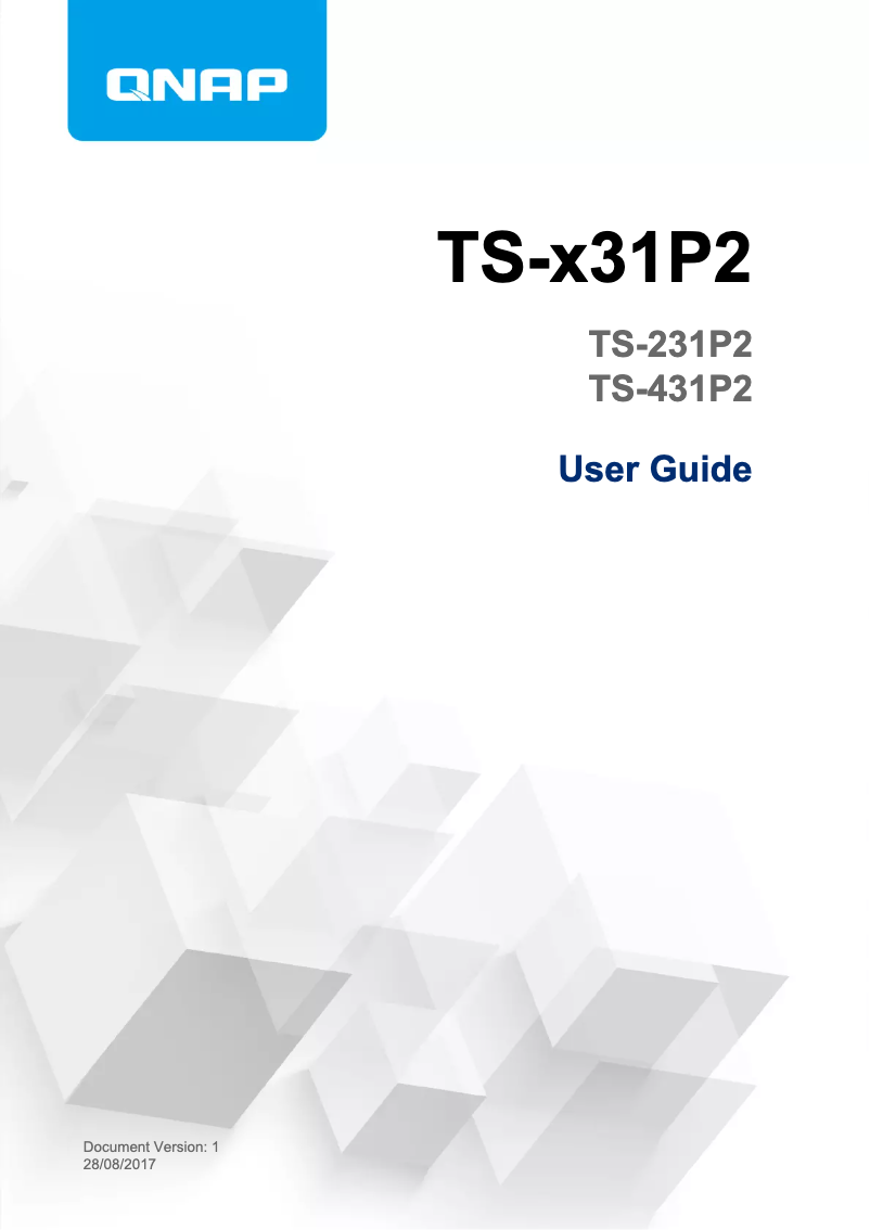 Page n°1 - Manuel utilisateur QNAP TS-431P2-4G