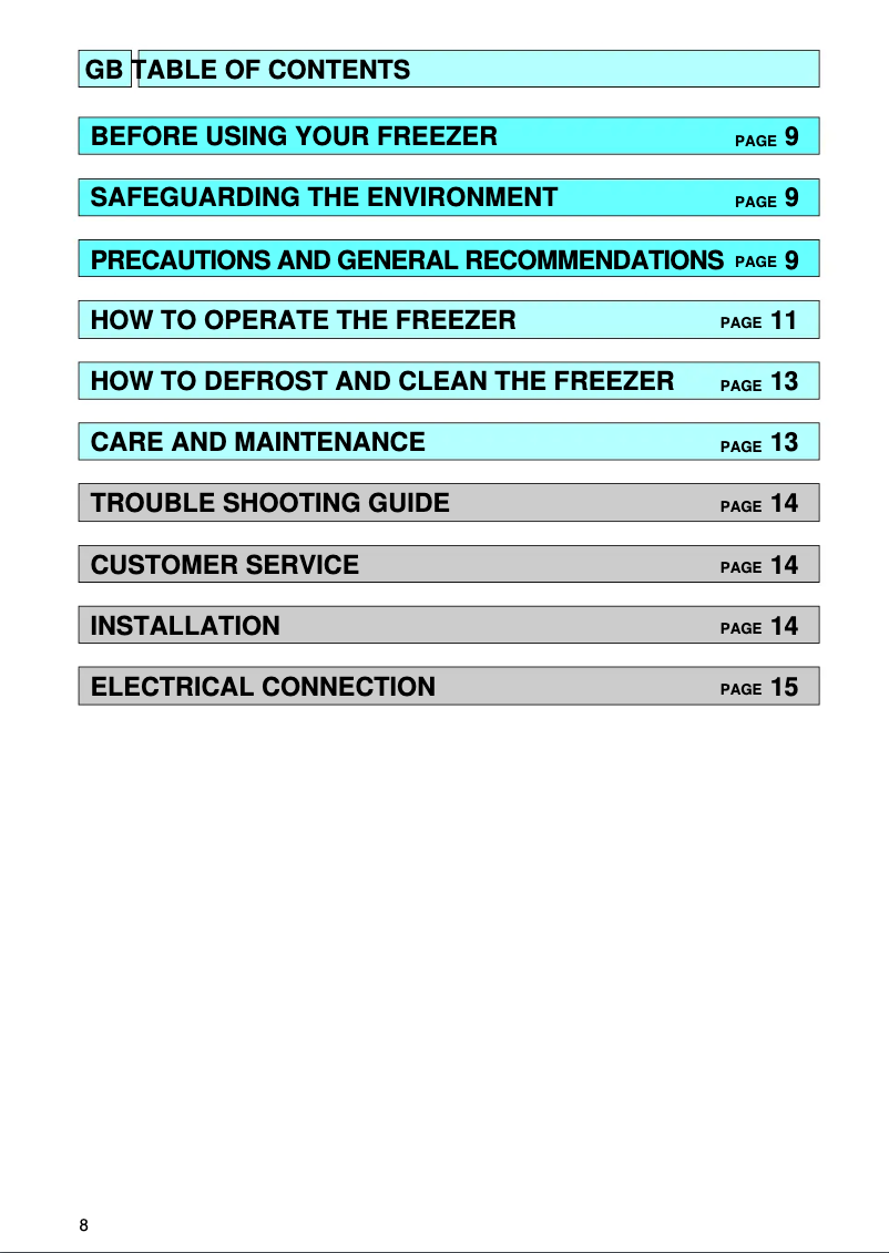 Page n°1 - Manuel utilisateur Whirlpool AFG 342/G