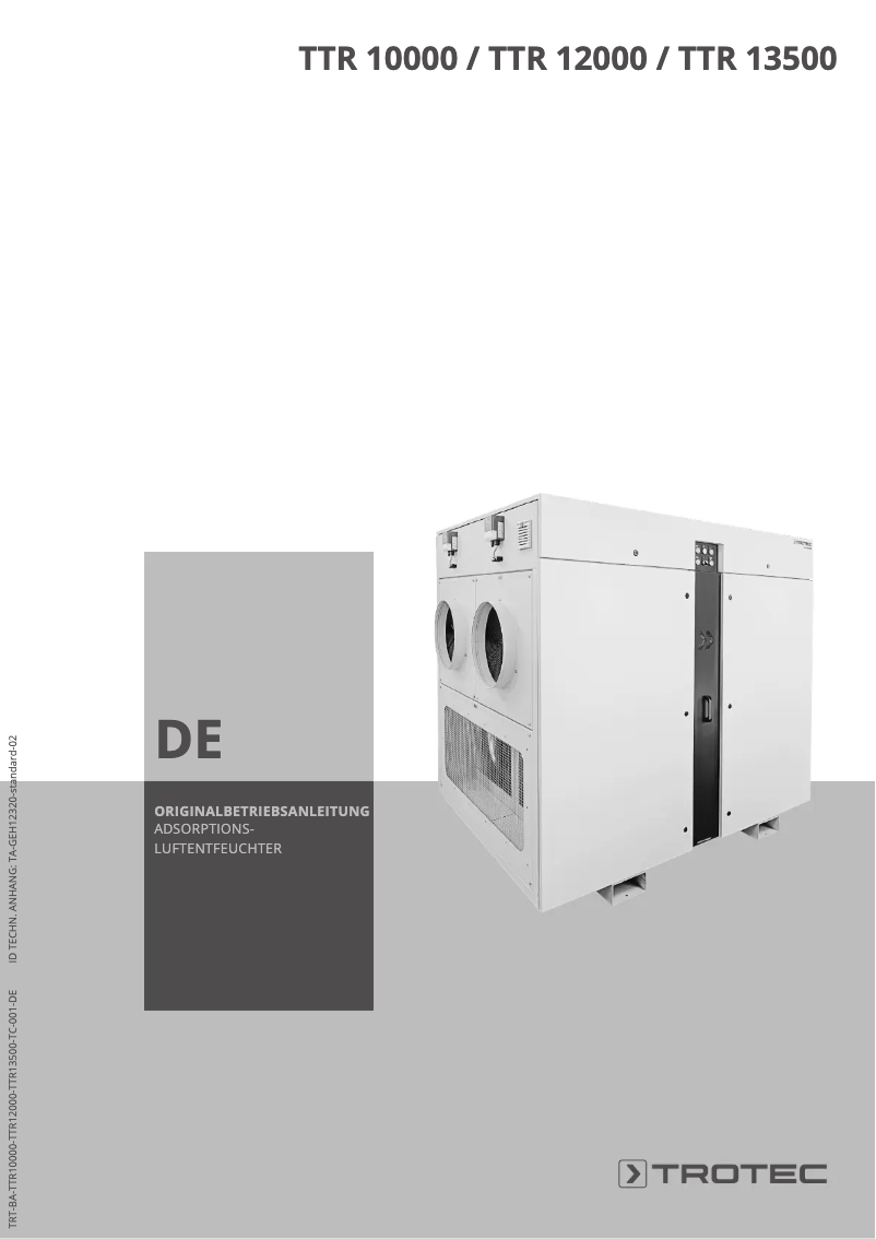 Página 1 del manual Manual de usuario Trotec TTR 13500