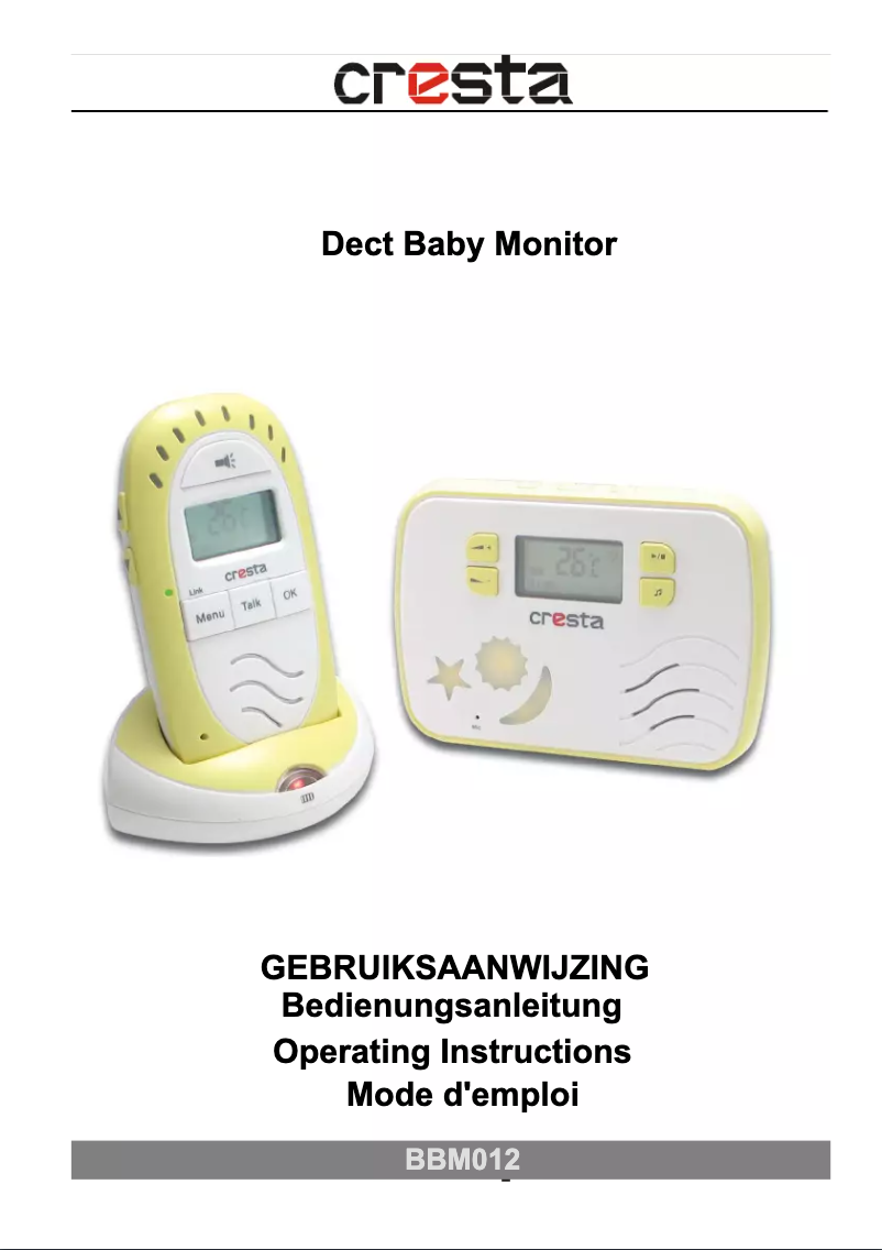 Page 1 de la notice Manuel utilisateur Cresta BBM012
