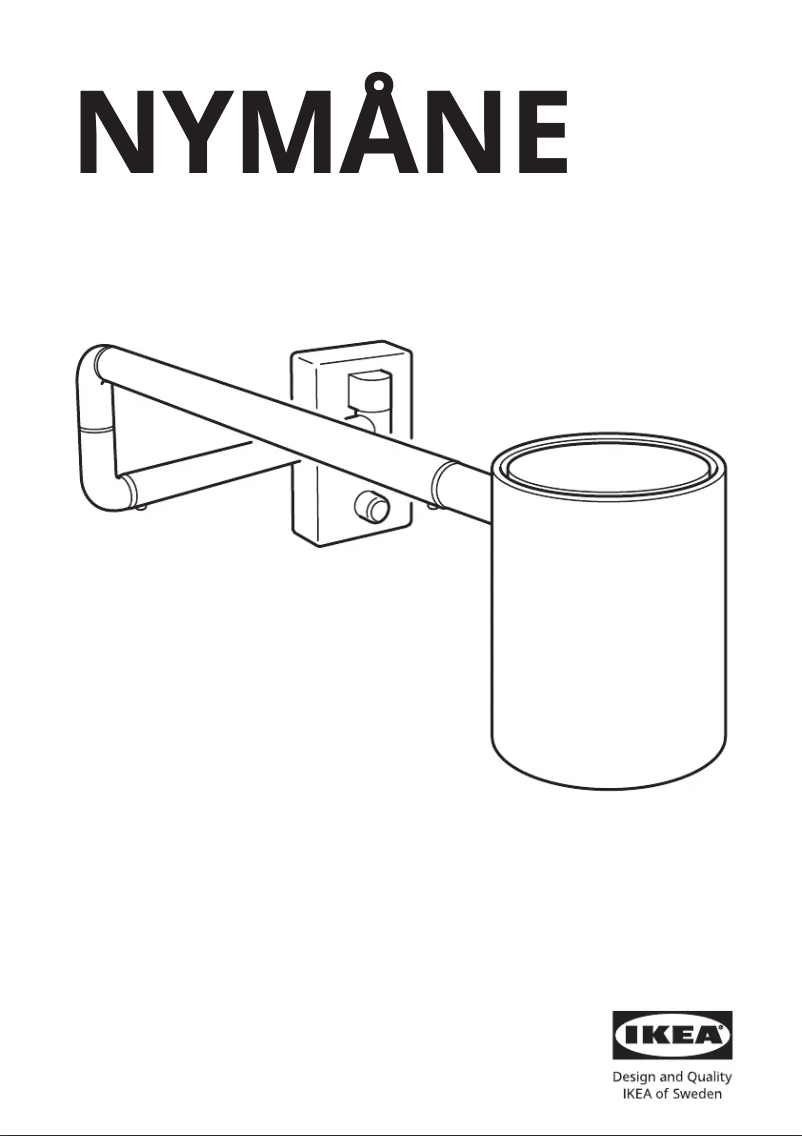 Page 1 de la notice Manuel utilisateur Ikea NYMÅNE 103.569.62