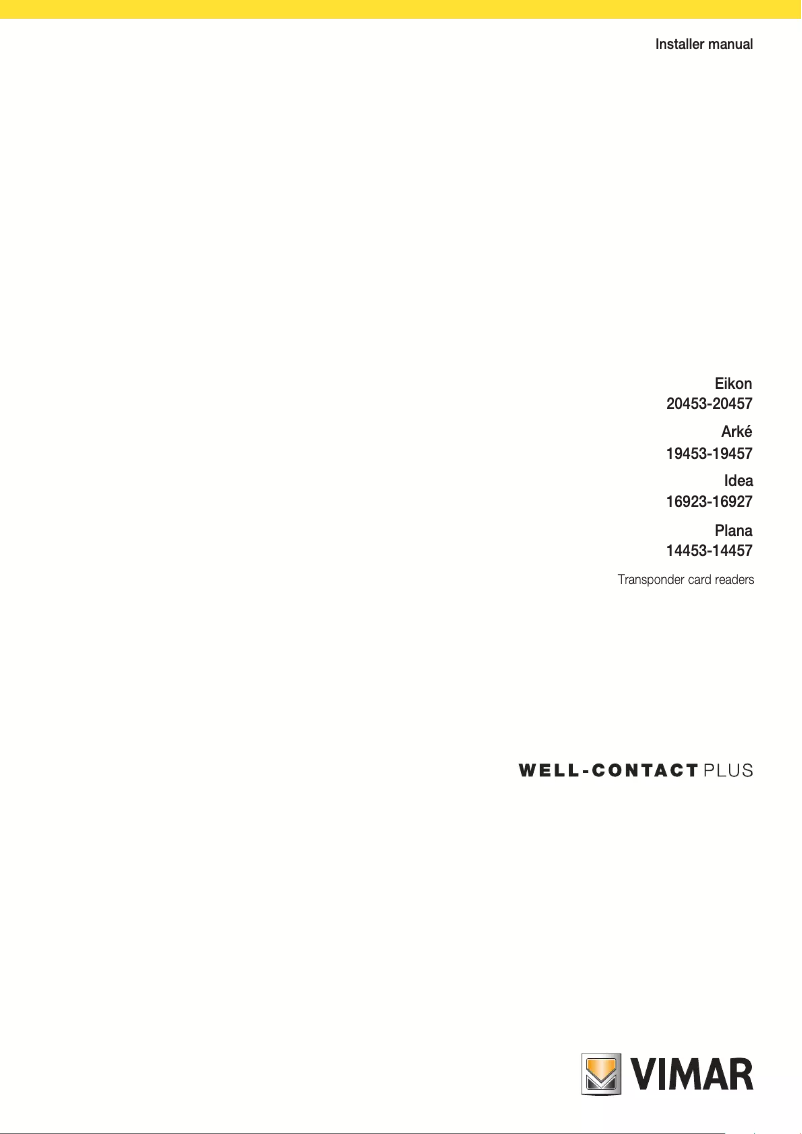 Page 1 de la notice Manuel utilisateur Vimar 30567.C