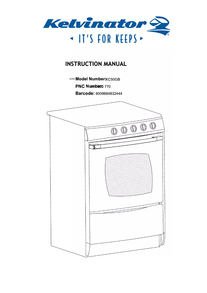 Page n°1 - Manuel utilisateur Kelvinator KC50GB