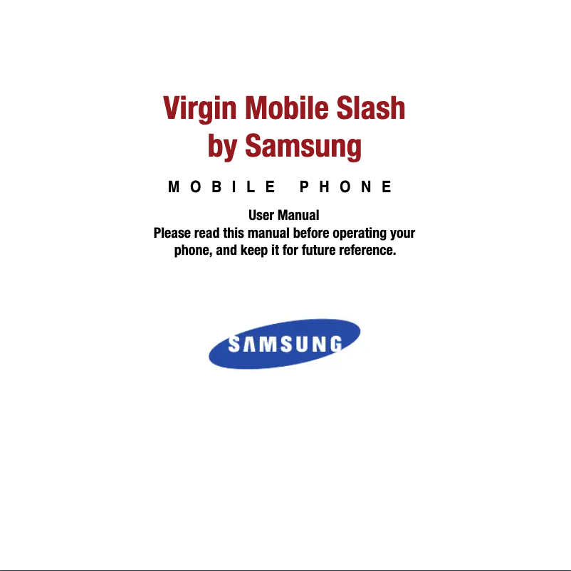 Página 1 del manual Manual de usuario Samsung Slash