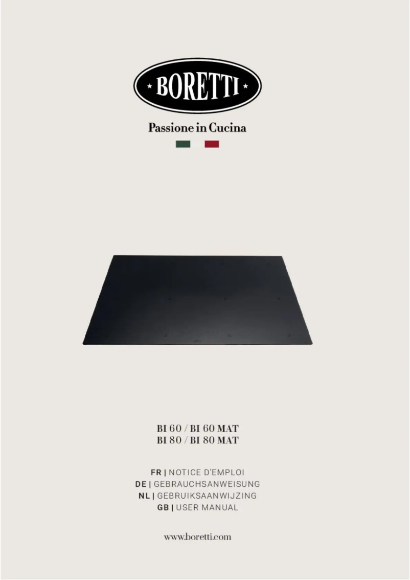 Page n°1 - Manuel utilisateur Boretti BI80MAT