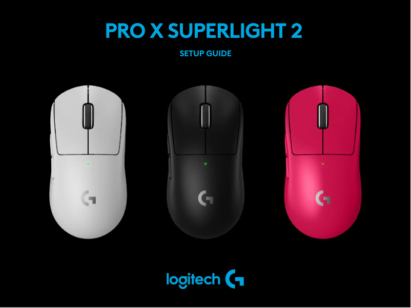 Page 1 de la notice Manuel utilisateur Logitech Pro X Superlight