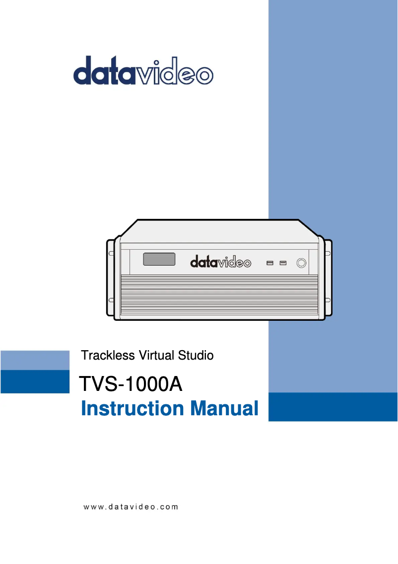 Page n°1 - Manuel utilisateur DataVideo TVS-1000A