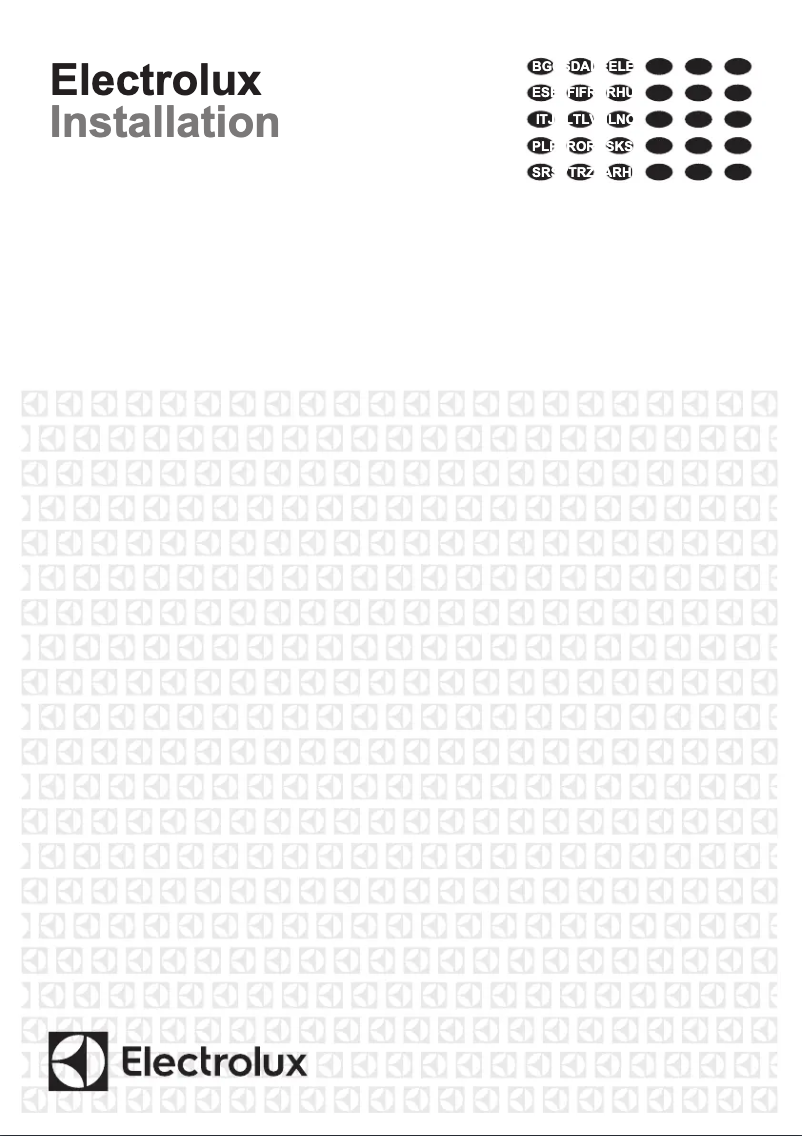 Page n°1 - Guide d'installation Electrolux OPEB9953X