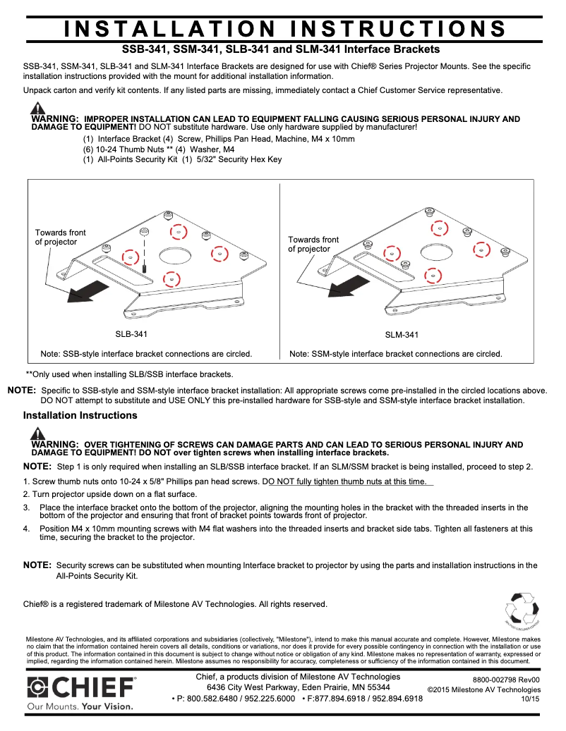 Image de la première page du manuel de l'appareil SSB341