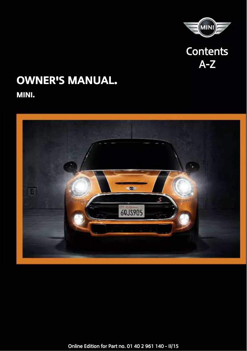 Image de la première page du manuel de l'appareil Hardtop 4 Door (2015)