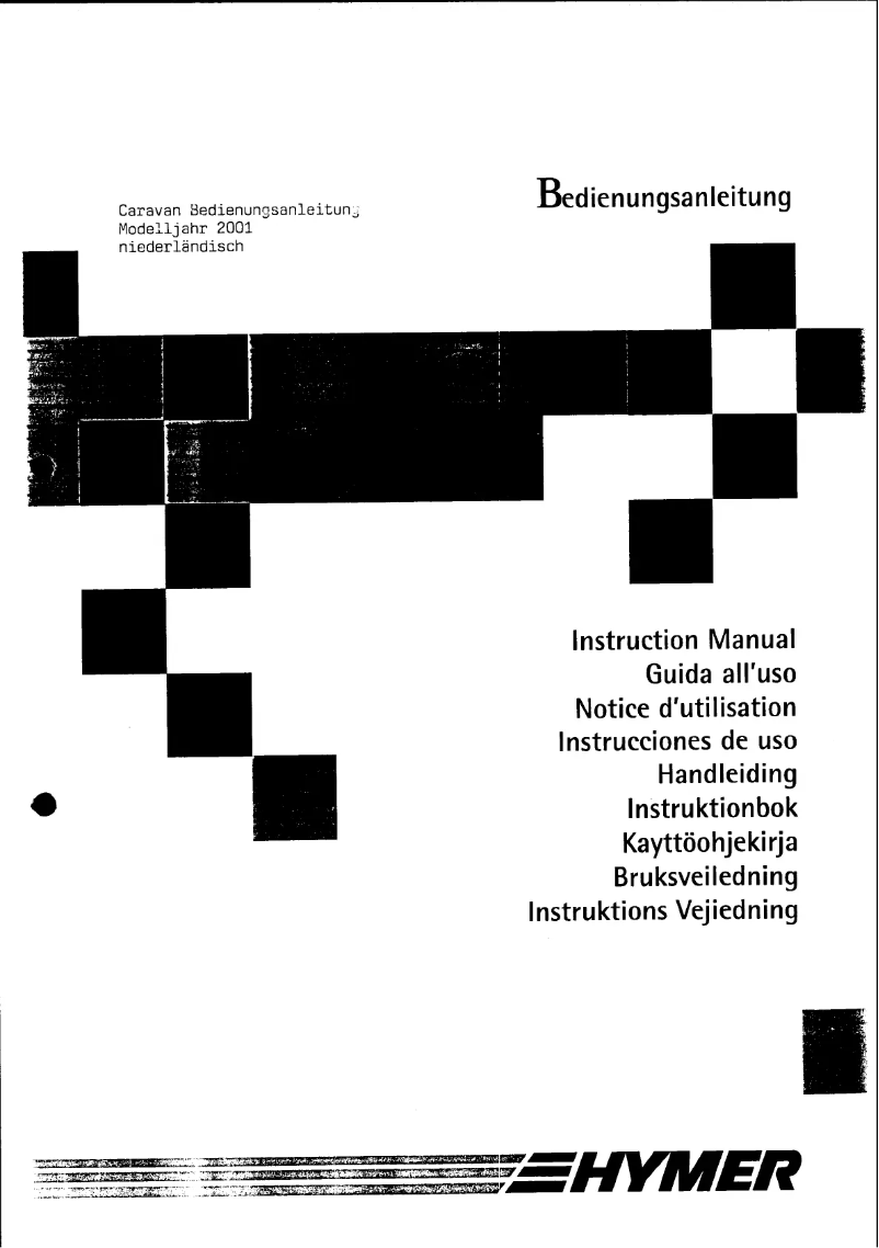 Page 1 of the manual User Manual Eriba Nova 470 (2001)