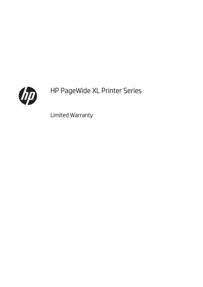 Image de la première page du manuel de l'appareil PageWide XL 3900