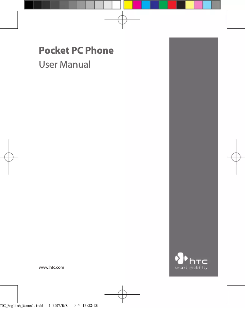 Page 1 de la notice Manuel utilisateur HTC P3600