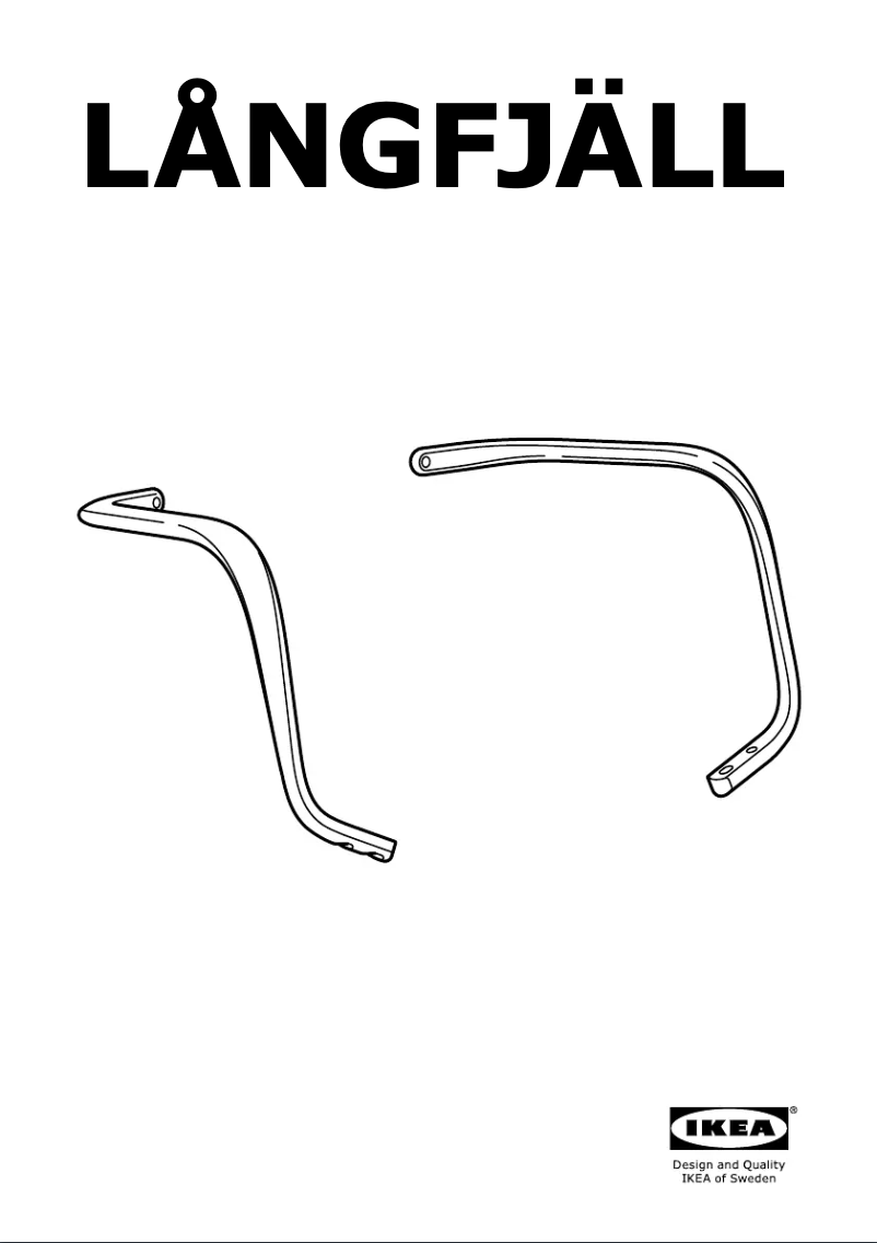 Page 1 de la notice Manuel utilisateur Ikea LÅNGFJÄLL 503.205.65