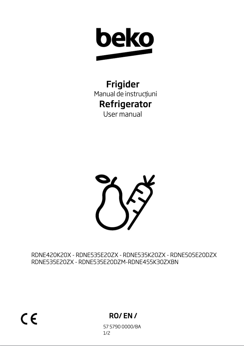 Image de la première page du manuel de l'appareil RDNE455K30ZXBN