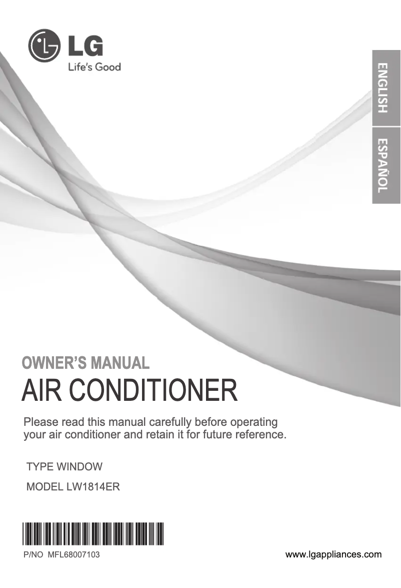 Página 1 del manual Manual de usuario LG LW1814ER