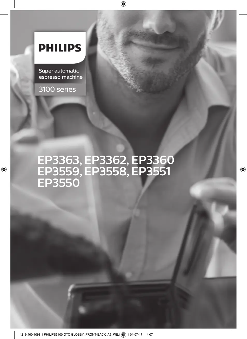 Page n°1 - Manuel utilisateur Philips 3100 series EP3550