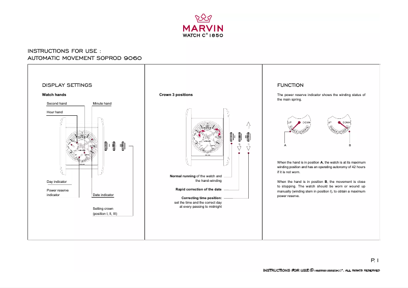 Image de la première page du manuel de l'appareil Soprod 9060