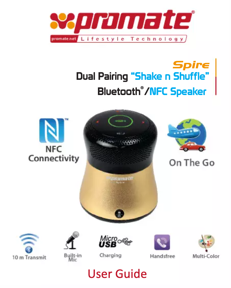 Página 1 del manual Manual de usuario Promate Spire
