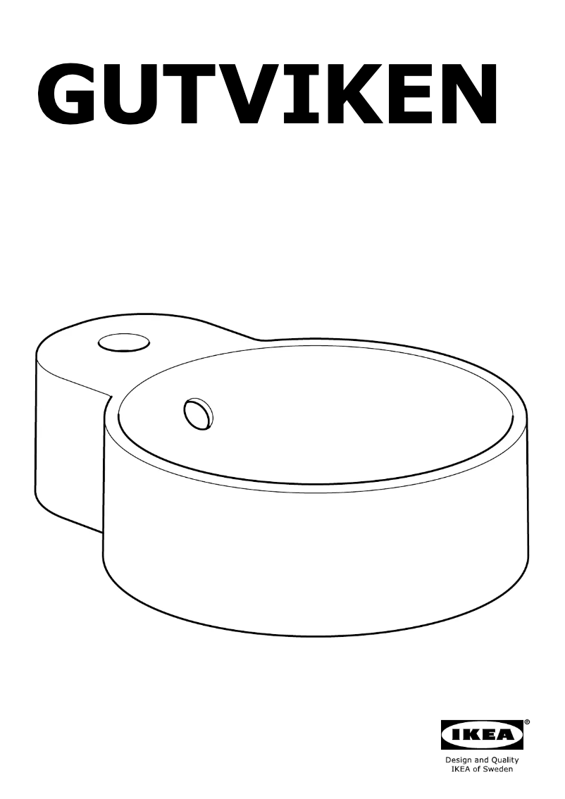 Image de la première page du manuel de l'appareil GUTVIKEN