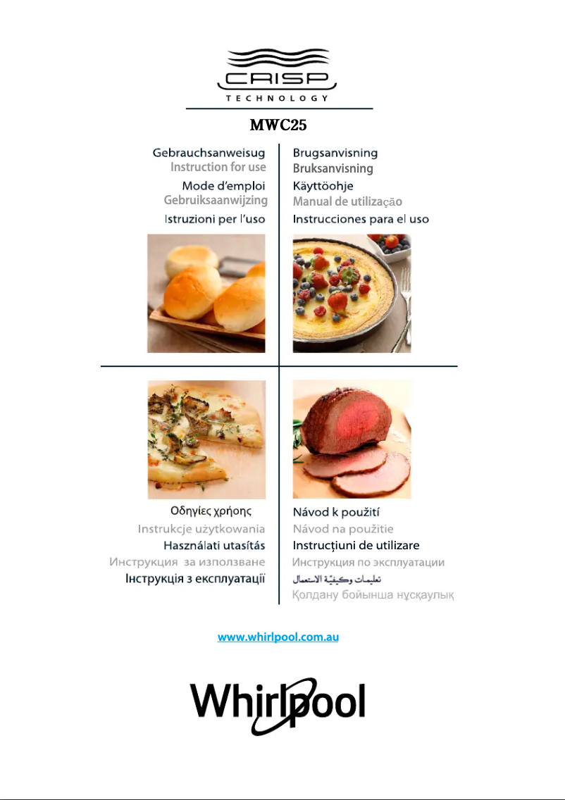 Page 1 de la notice Manuel utilisateur Whirlpool MWC25WH