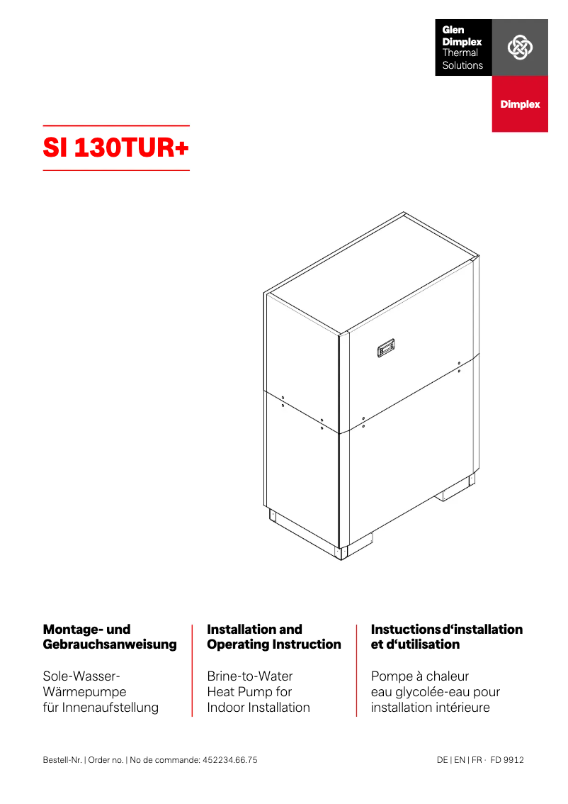 Image de la première page du manuel de l'appareil SI 130TUR+