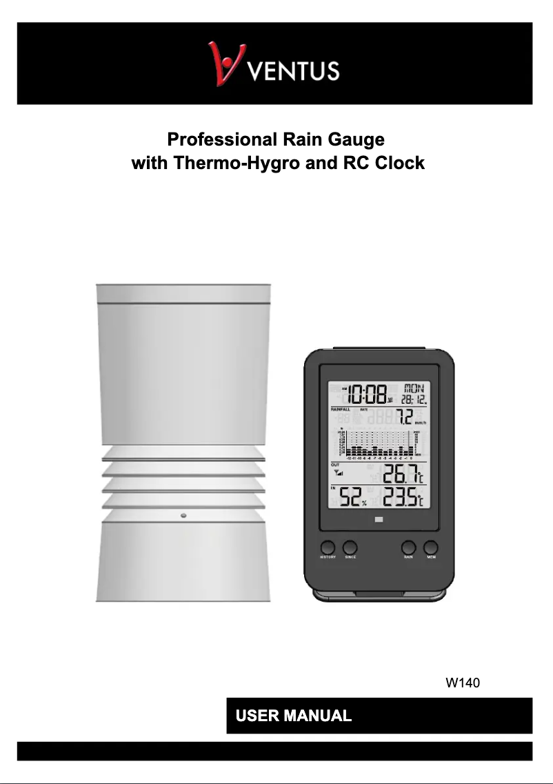 Image de la première page du manuel de l'appareil W140