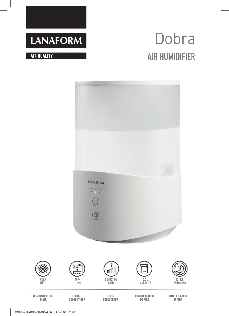 Imagen de la primera página del manual del dispositivo Dobra