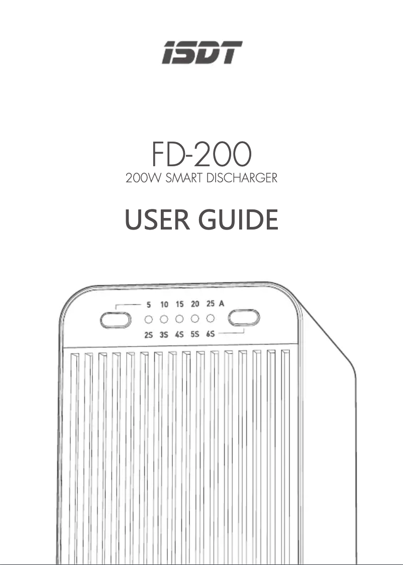 Page n°1 - Manuel utilisateur ISDT FD-200