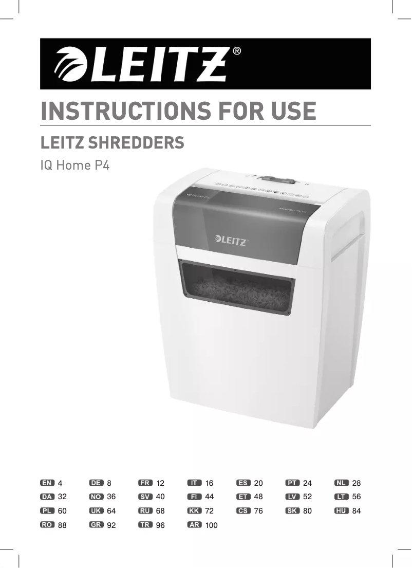 Image de la première page du manuel de l'appareil IQ Home Office P4